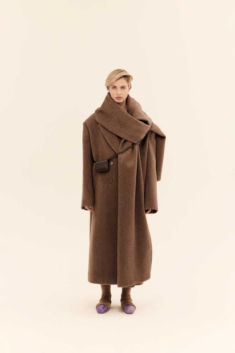 Bulky coat (((I can afford it))), chocolate